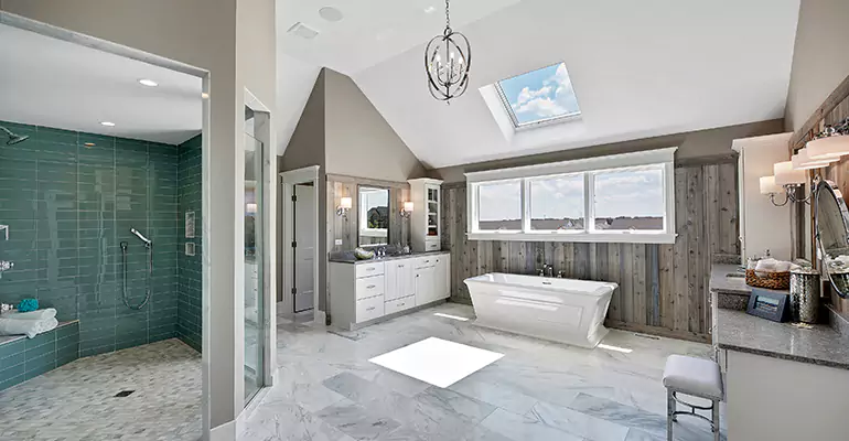 Guest Bathroom Flooring Remodel in Coldwater