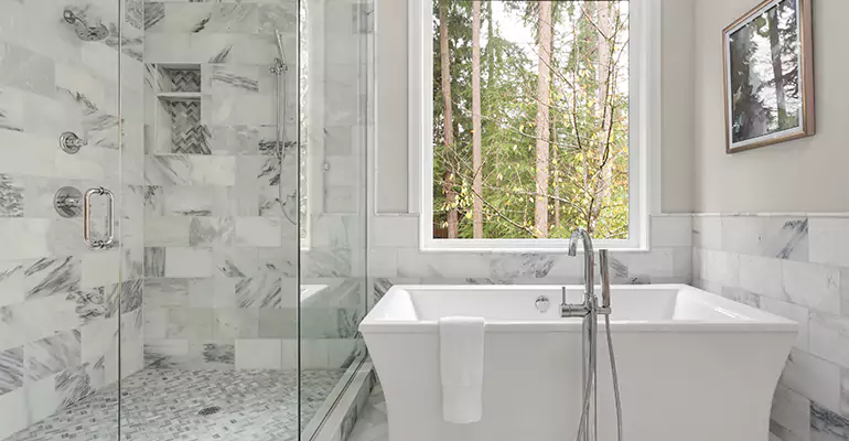 Bathtub to Tile Shower Conversion in Coldwater